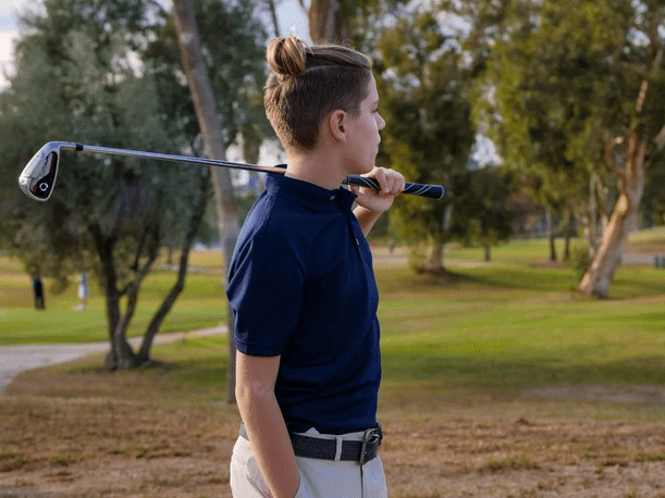 a young golfer